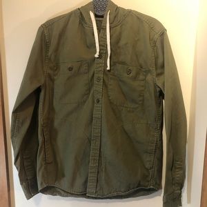 American Eagle | Olive Green | hooded jacket